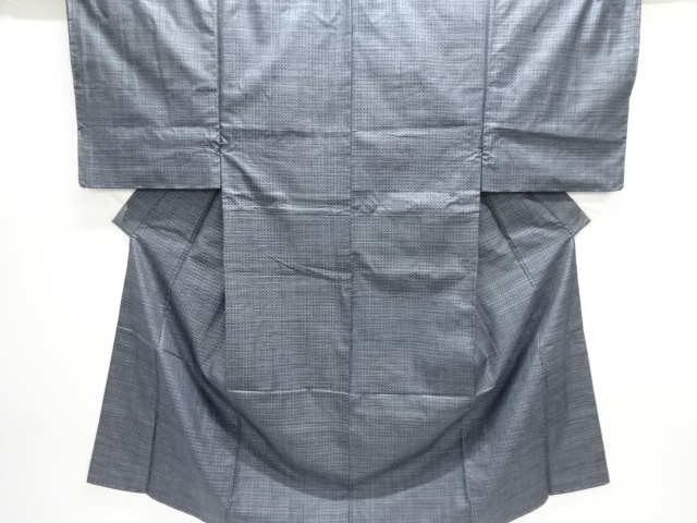 JAPANESE KIMONO / UNUSED DORO OSHIMA TSUMUGI FOR MEN / INDIGO